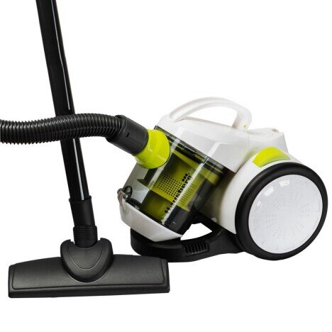 Pachet Aspirator fara sac Hausberg HB-2090VR Cyclone Vacuum Cleaner, 1.5L,700W, 85dB, Alb/Verde, Gal